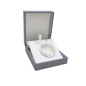 Scottish Willow silver necklace large | Glenna Jewellery Scotland