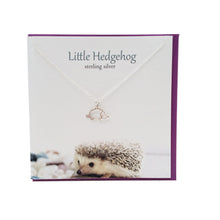 Load image into Gallery viewer, Little Hedgehog silver necklace | The Silver Studio Scotland
