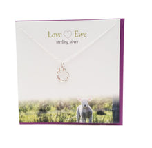 Load image into Gallery viewer, Love Ewe lamb  silver necklace | The Silver Studio Scotland
