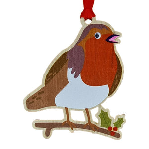 Colourful Christmas Hanger in robin shape