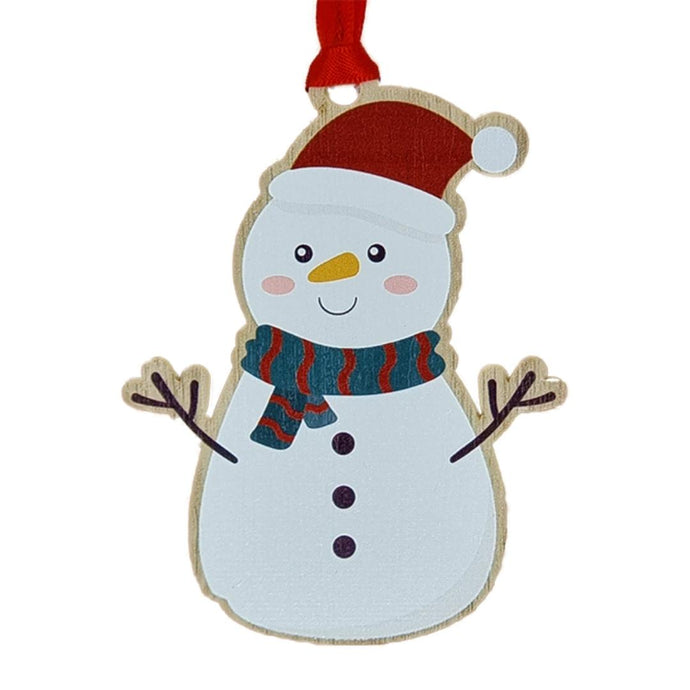 Colourful Christmas Hanger in Snowman shape