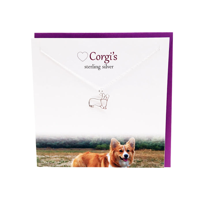 Corgi silver necklace | The Silver Studio Scotland