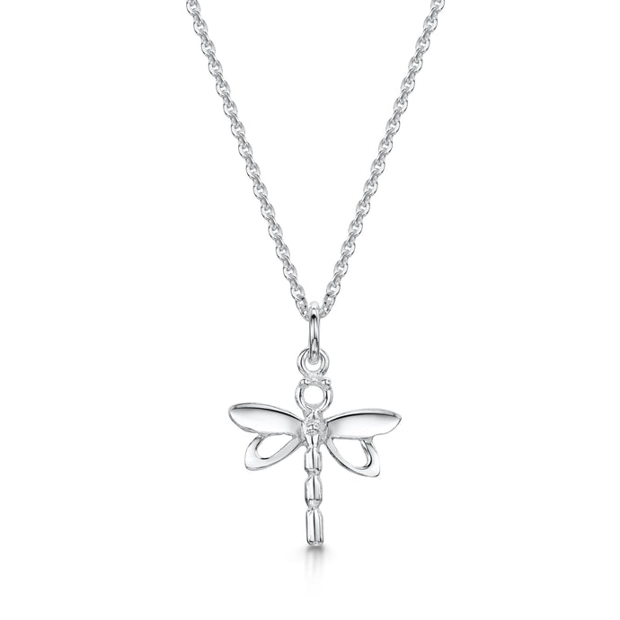 Dragonfly silver pendant small| Glenna Jewellery Scotland