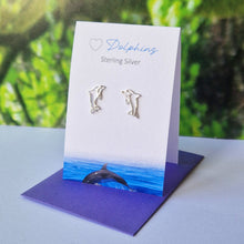 Load image into Gallery viewer, Dolphin Stud Earrings
