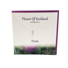 Load image into Gallery viewer, Flower Of Scotland Thistle silver pendant | The Silver Studio Scotland
