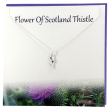 Load image into Gallery viewer, Flower Of Scotland Thistle pendant | The Silver Studio Scotland
