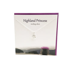 Load image into Gallery viewer, Highland Princess Crown silver pendant The Silver Studio Scotland
