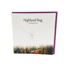 Load image into Gallery viewer, Highland Stag silver pendant | The Silver Studio Scotland
