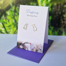 Load image into Gallery viewer, Puffin Stud Earrings
