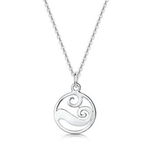 Load image into Gallery viewer, Scottish Coast Small Wave Silver Necklace
