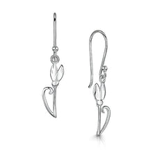 Load image into Gallery viewer, Snowdrop Small Drop Stem Earrings
