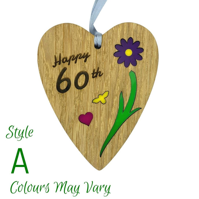 Wooden Plaque floral design and acrylic features