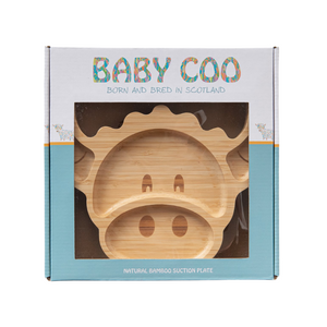 Baby Coo Bamboo plate Scottish Baby Gift