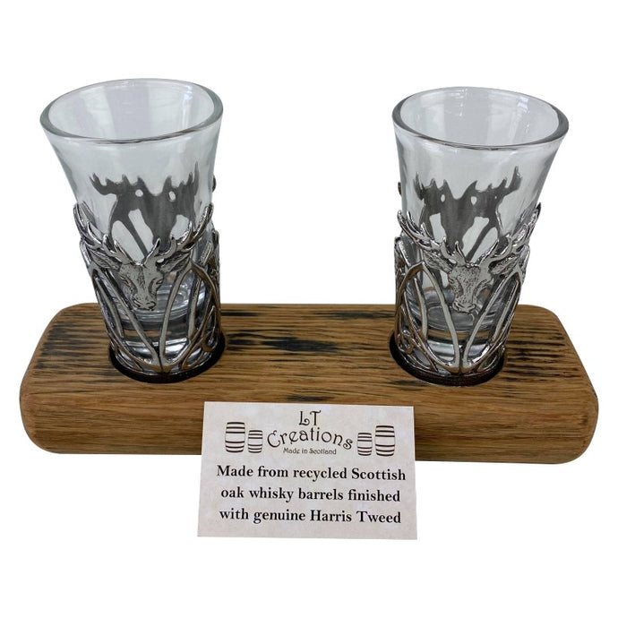 Whiskey Shot Glass Gift Set with two shot Glasses