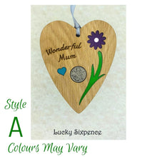 Load image into Gallery viewer, Wonderful Mum Floral Sixpence
