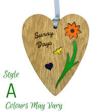 Load image into Gallery viewer, Wooden Plaque floral design and acrylic features
