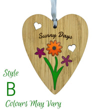 Load image into Gallery viewer, Wooden Plaque floral design and acrylic features
