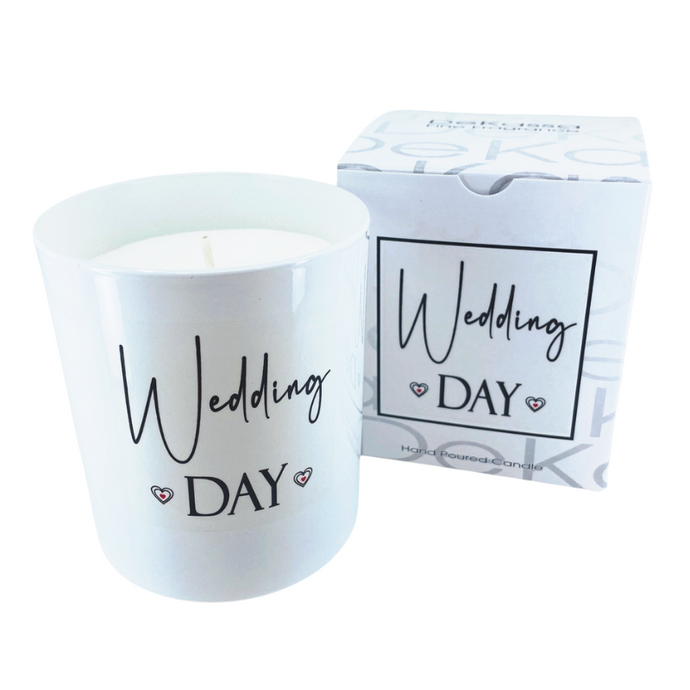 Wedding Day White Jar Candle