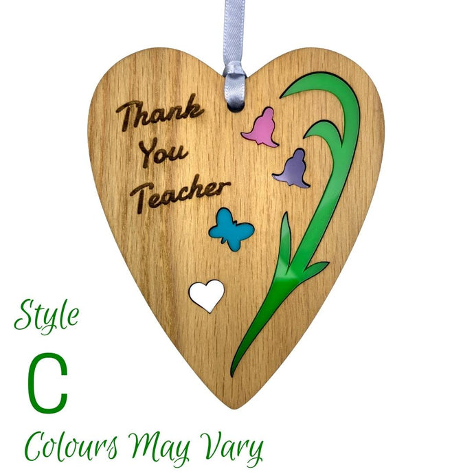 Wooden Plaque floral design and acrylic features