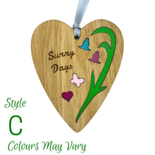 Load image into Gallery viewer, Wooden Plaque floral design and acrylic features
