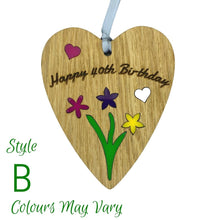 Load image into Gallery viewer, Wooden Plaque floral design and acrylic features
