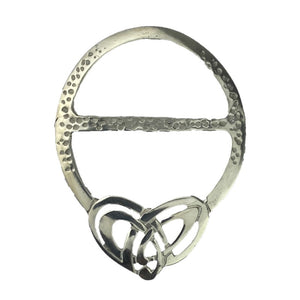 Pewter Scarf Ring with Celtic Design