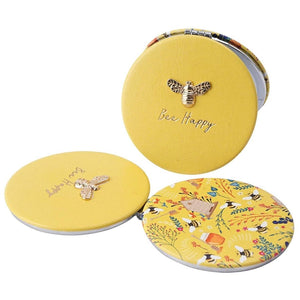 A beautiful and sassy compact mirror to compliment any hand bag!