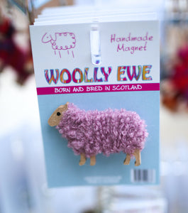 Woolly Ewe Magnets Handmade In Scotland