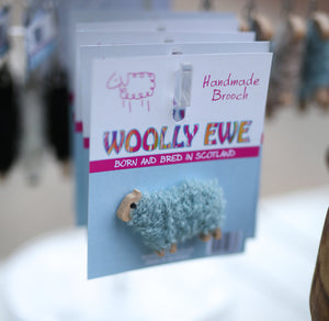 Woolly Ewe Brooch Handmade In Scotland