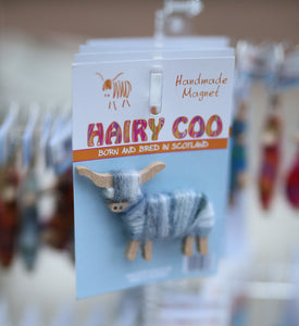 Hairy Coo Magnet Handmade In Scotland
