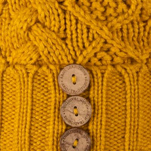 Cable Pompom Hat Amber