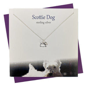 Sterling Silver pendants for women with Scottie Dog design