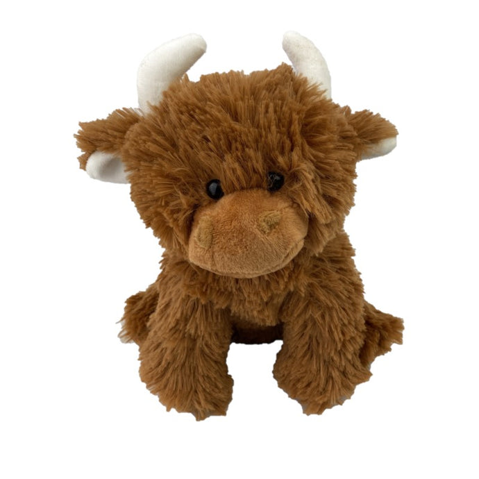 Brown Small Highland Cow Toy Scottish Gift Idea