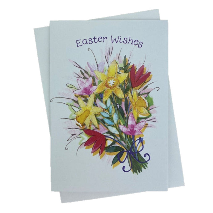 Happy Easter card with Bouquet design