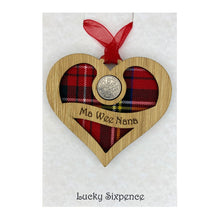 Load image into Gallery viewer, Lucky Sixpence Heart Wall Plaque For Granny
