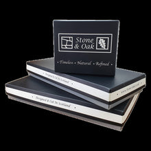 Load image into Gallery viewer, Slate Coasters featuring engraving. designed cut and boxed in Scotland
