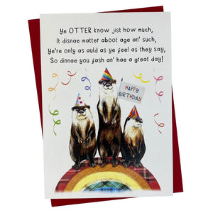 Ye Otter Know Funny Scottish Birthday Card